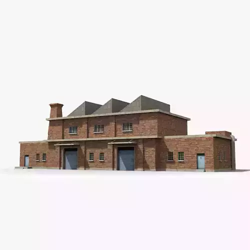 Factory xx19 Low-poly 3D model