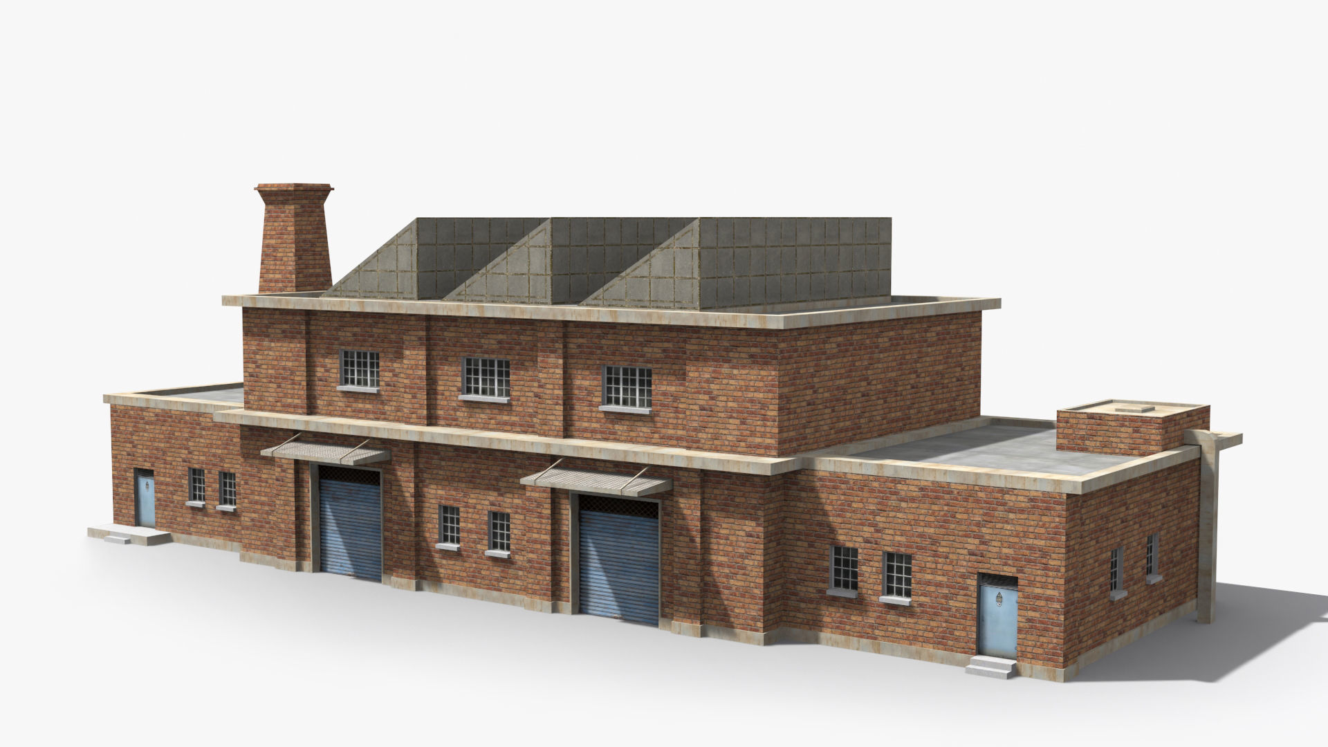 Factory xx19 Low-poly 3D model_6