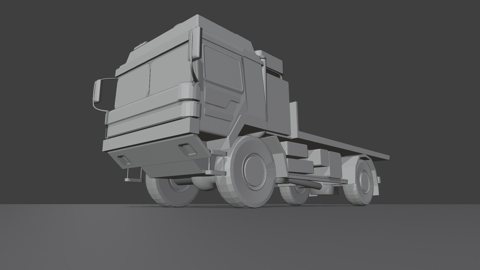 Military 6 Tonne Truck MAN SV Low-poly 3D model_23