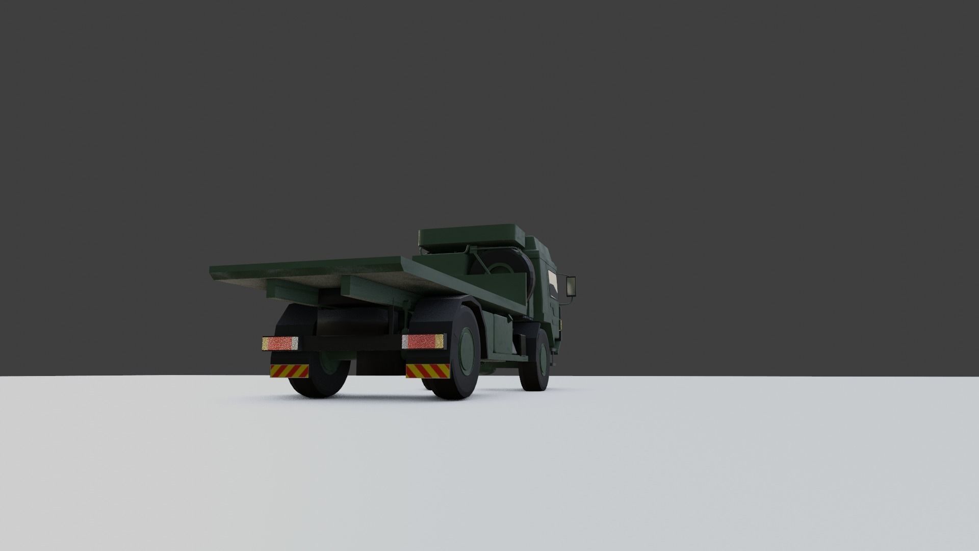 Military 6 Tonne Truck MAN SV Low-poly 3D model_21