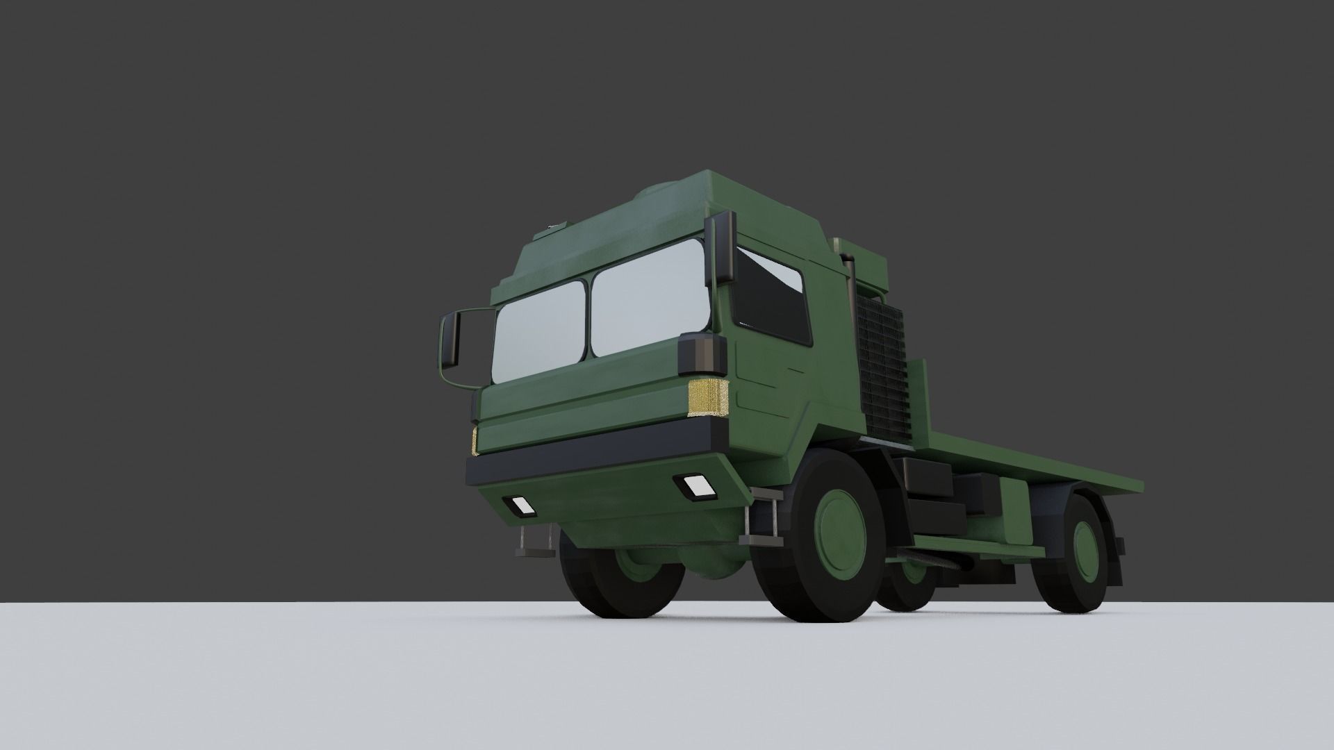 Military 6 Tonne Truck MAN SV Low-poly 3D model_25
