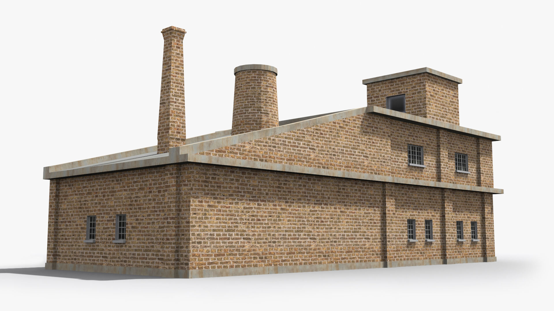 Factory xx20 Low-poly 3D model_4