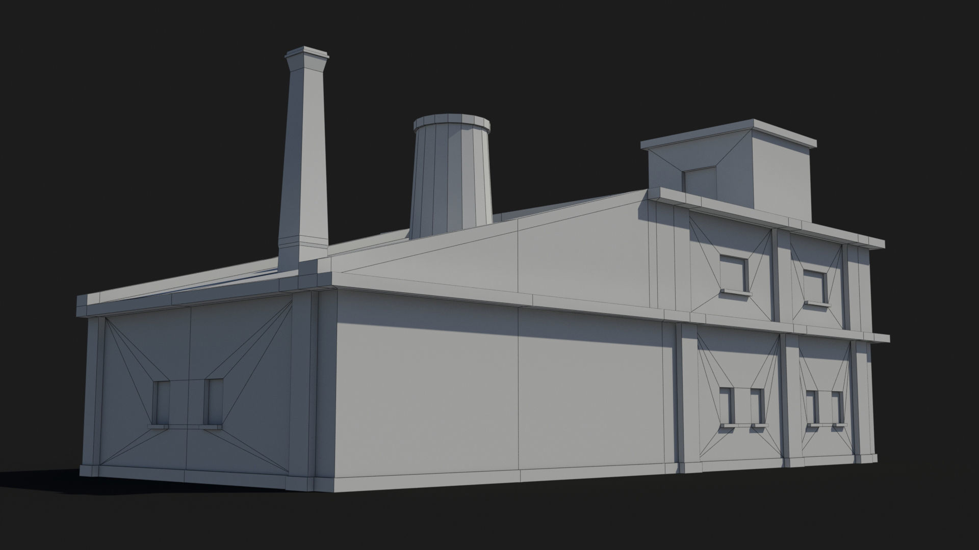 Factory xx20 Low-poly 3D model_10