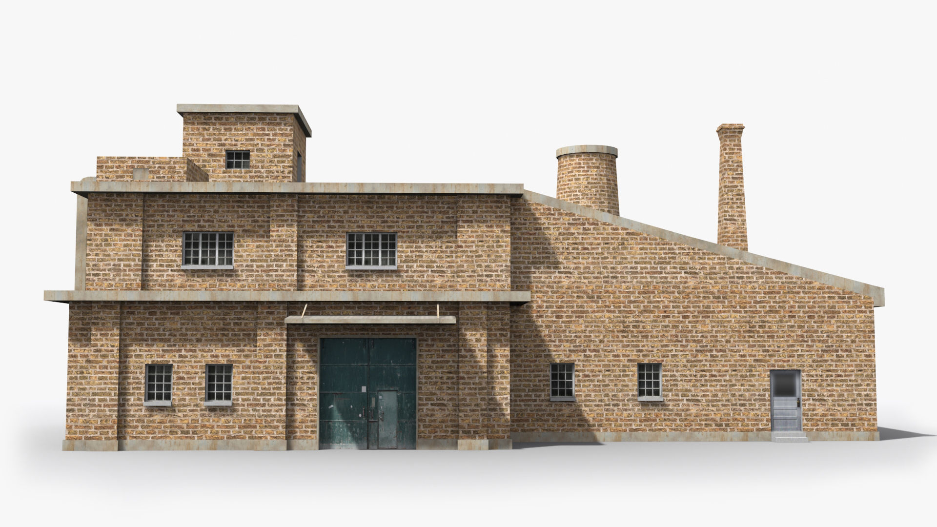 Factory xx20 Low-poly 3D model_1