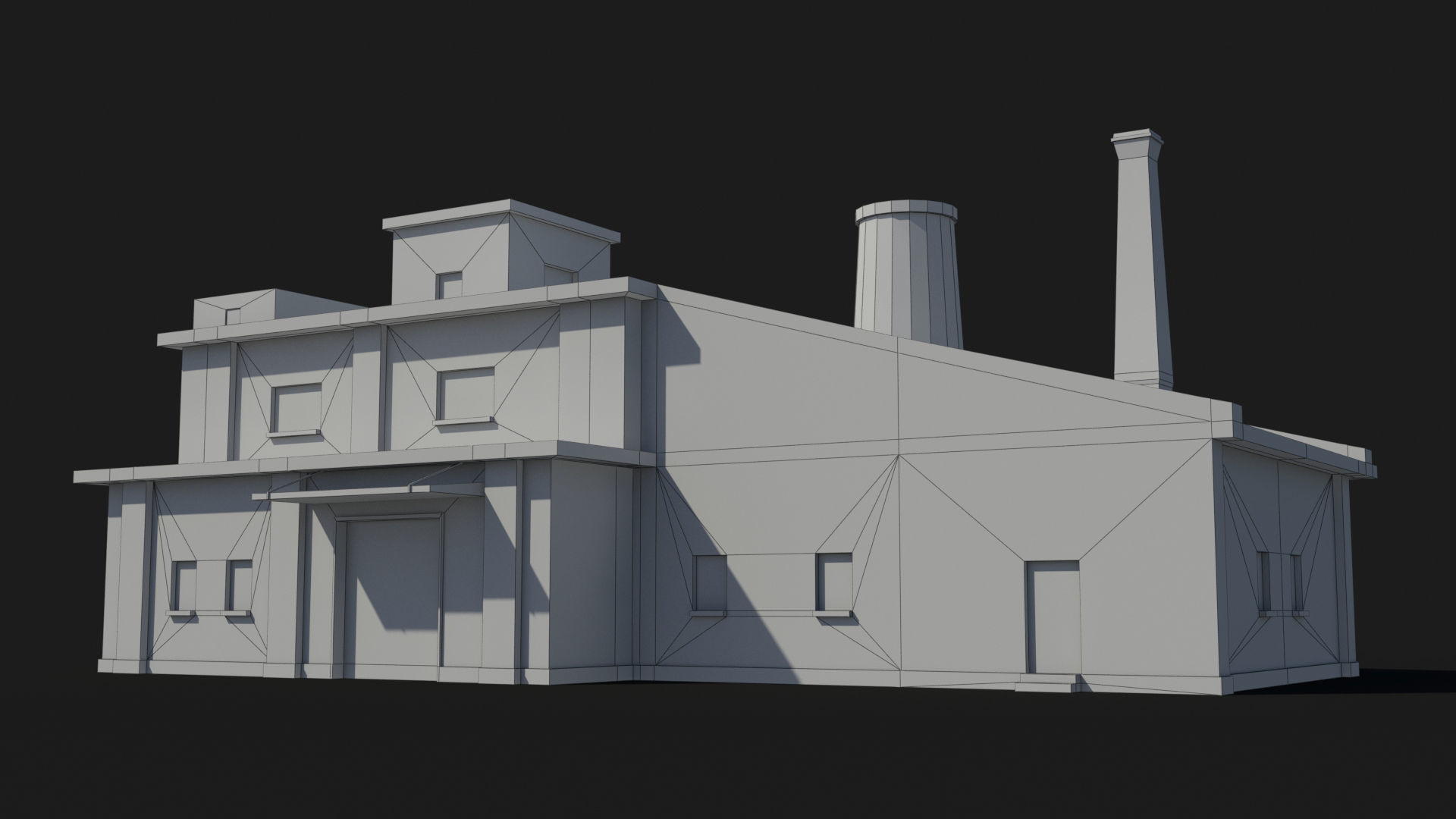 Factory xx20 Low-poly 3D model_6