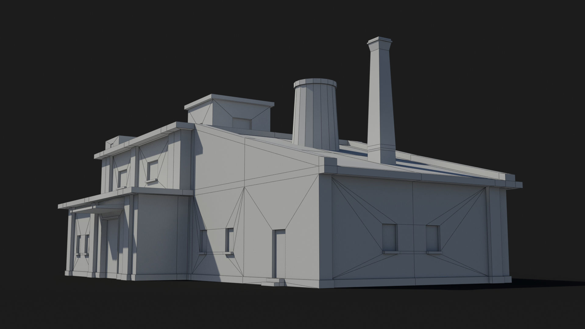 Factory xx20 Low-poly 3D model_9