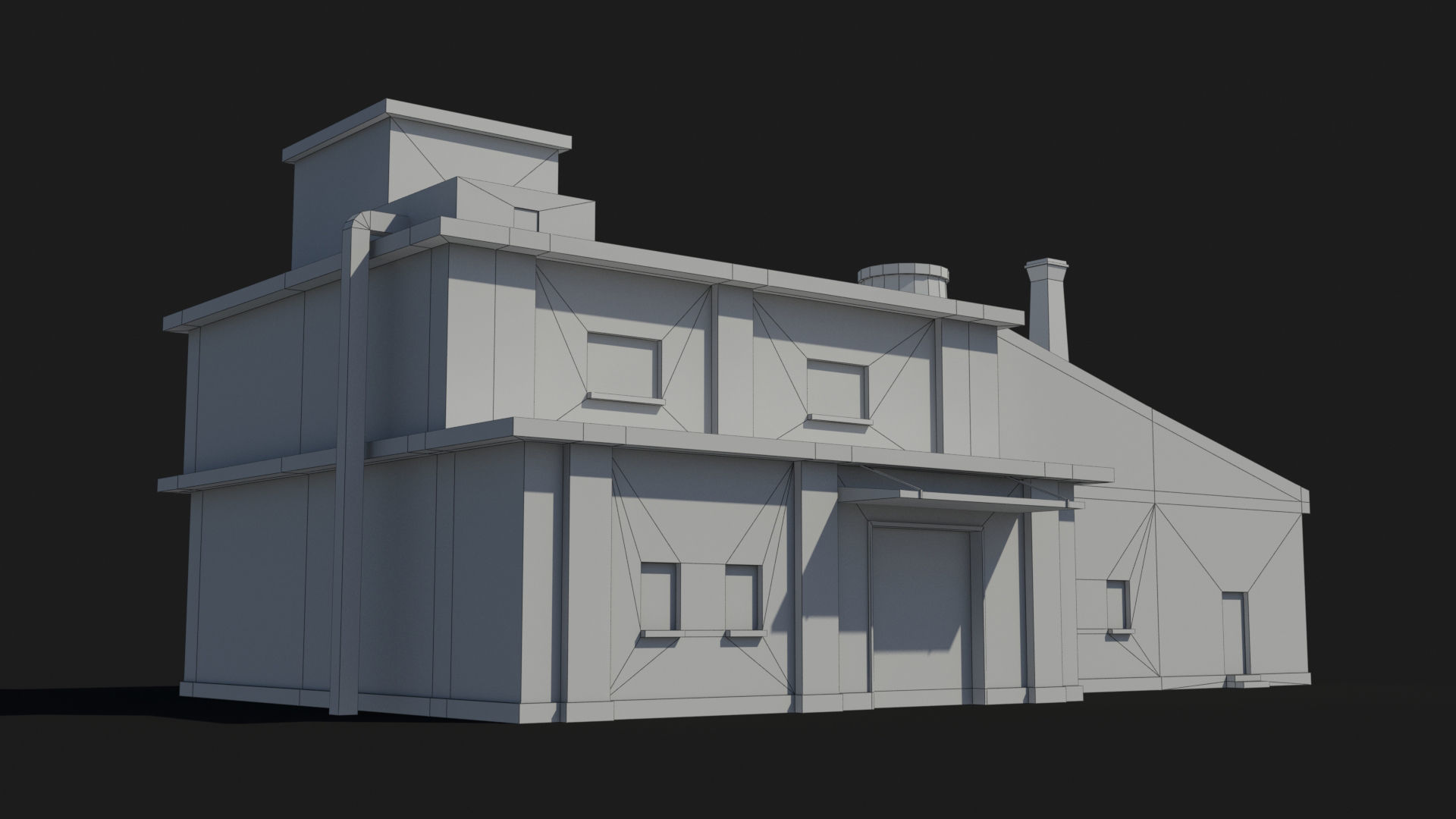 Factory xx20 Low-poly 3D model_8