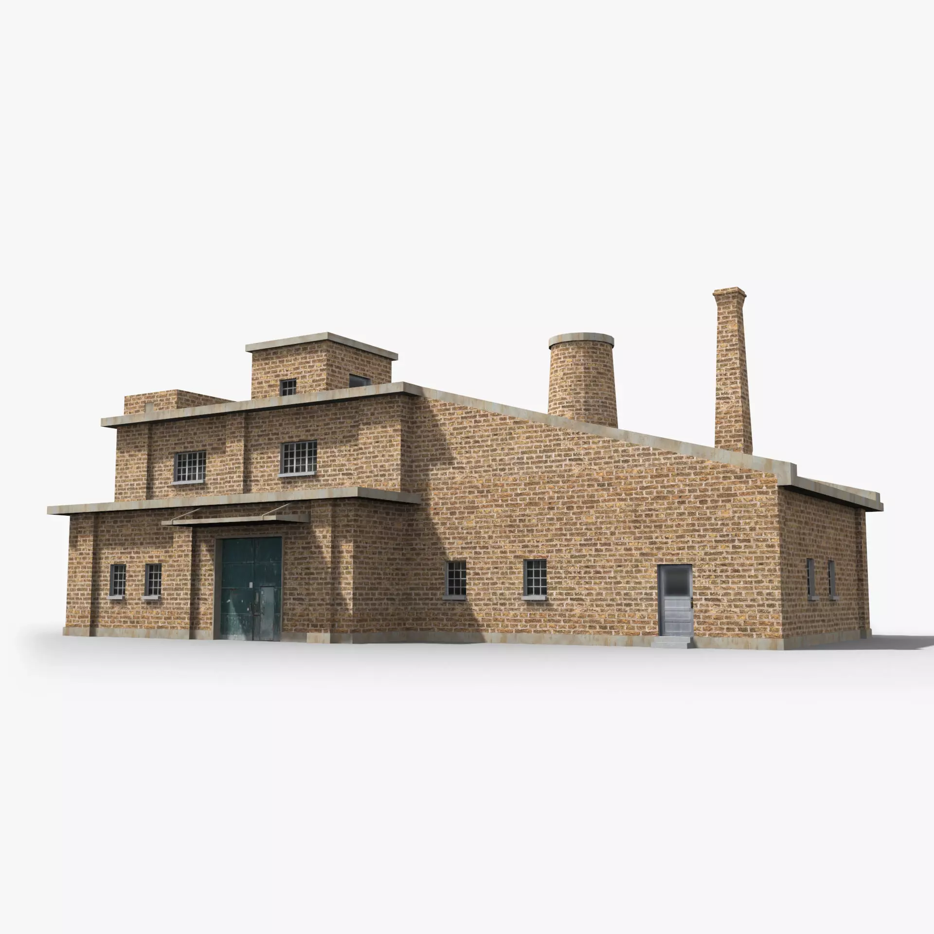 Factory xx20 Low-poly 3D model_0