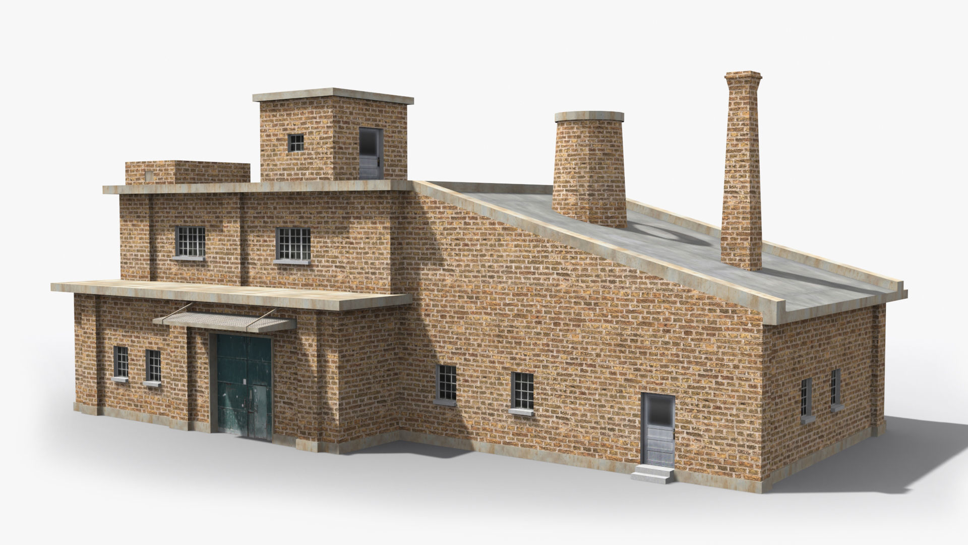 Factory xx20 Low-poly 3D model_5