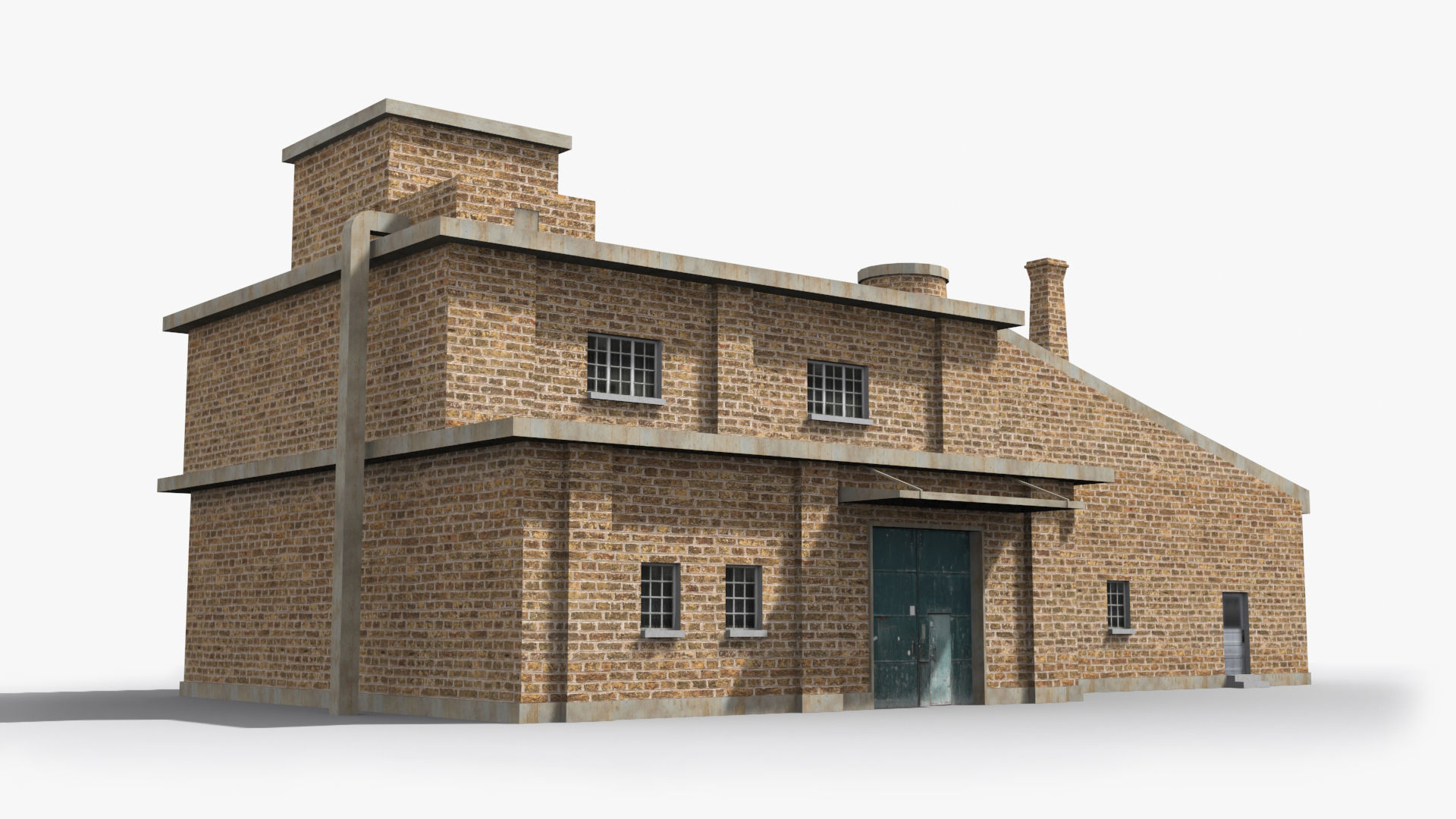 Factory xx20 Low-poly 3D model_2