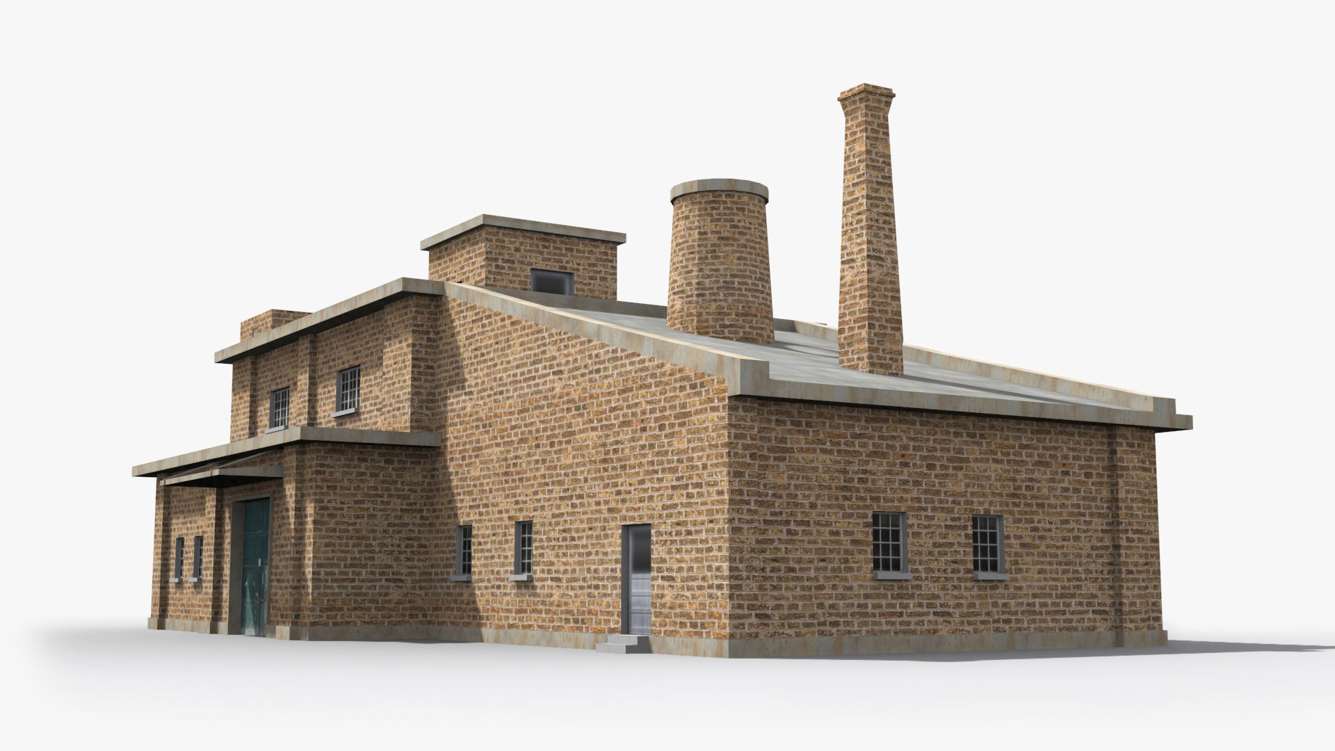 Factory xx20 Low-poly 3D model_3