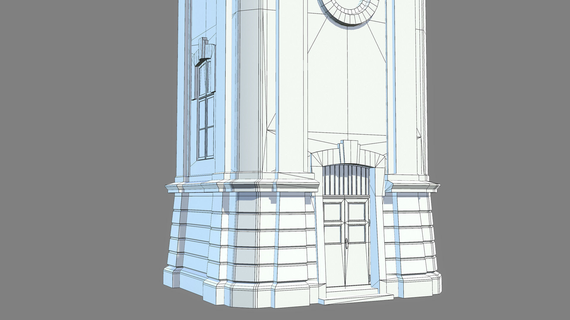 Water Tower 01 Ver 2 Low-poly 3D model_7