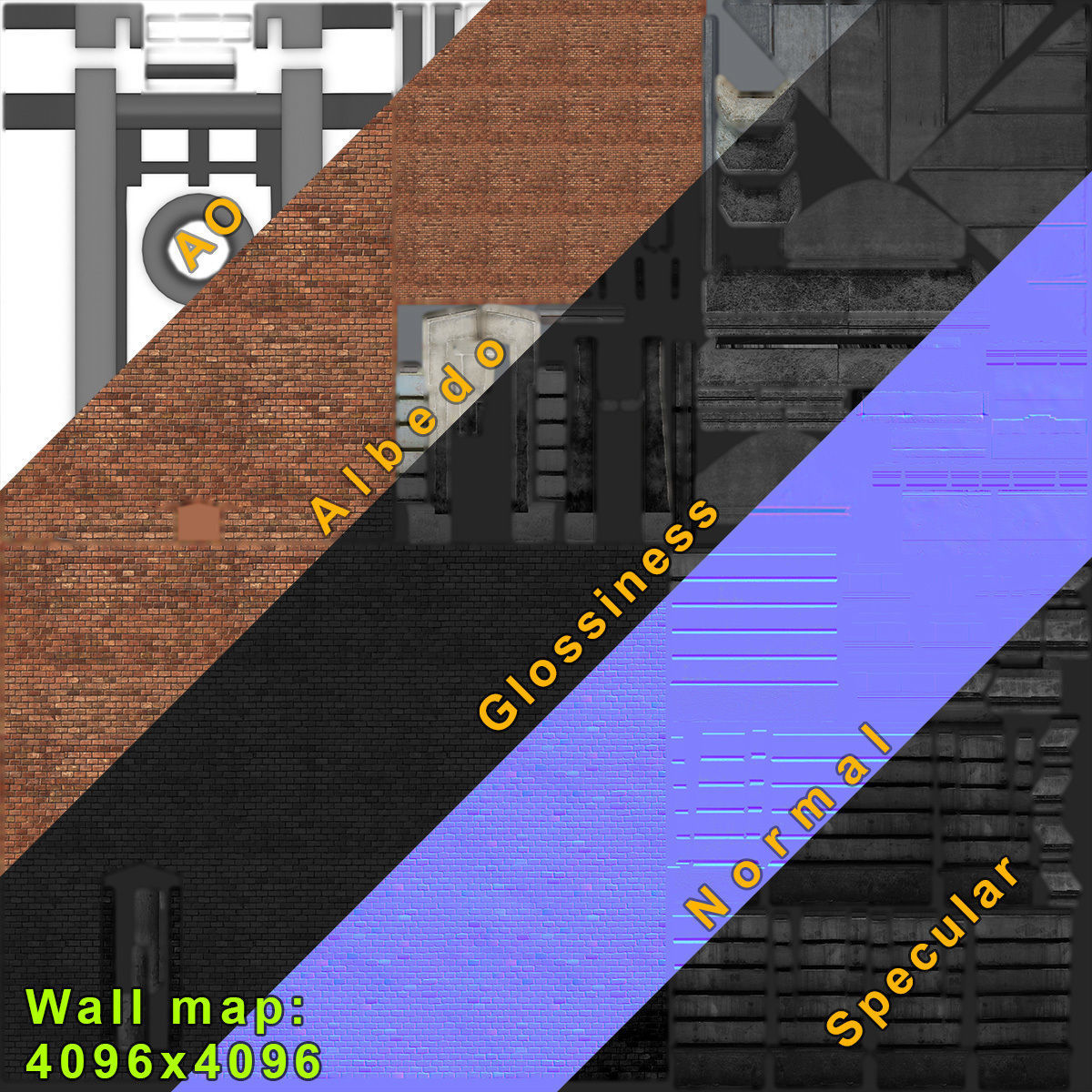 Water Tower 01 Ver 2 Low-poly 3D model_8