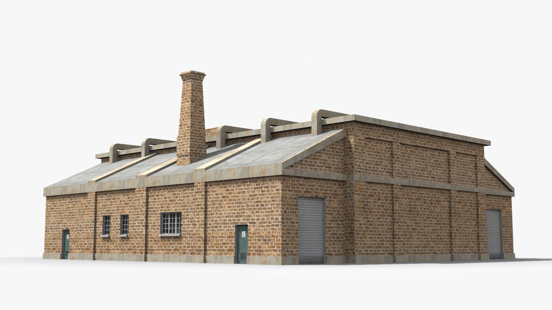 Factory xx21 Low-poly 3D model_5