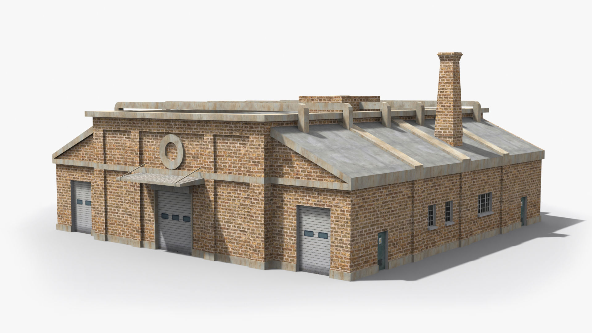 Factory xx21 Low-poly 3D model_6