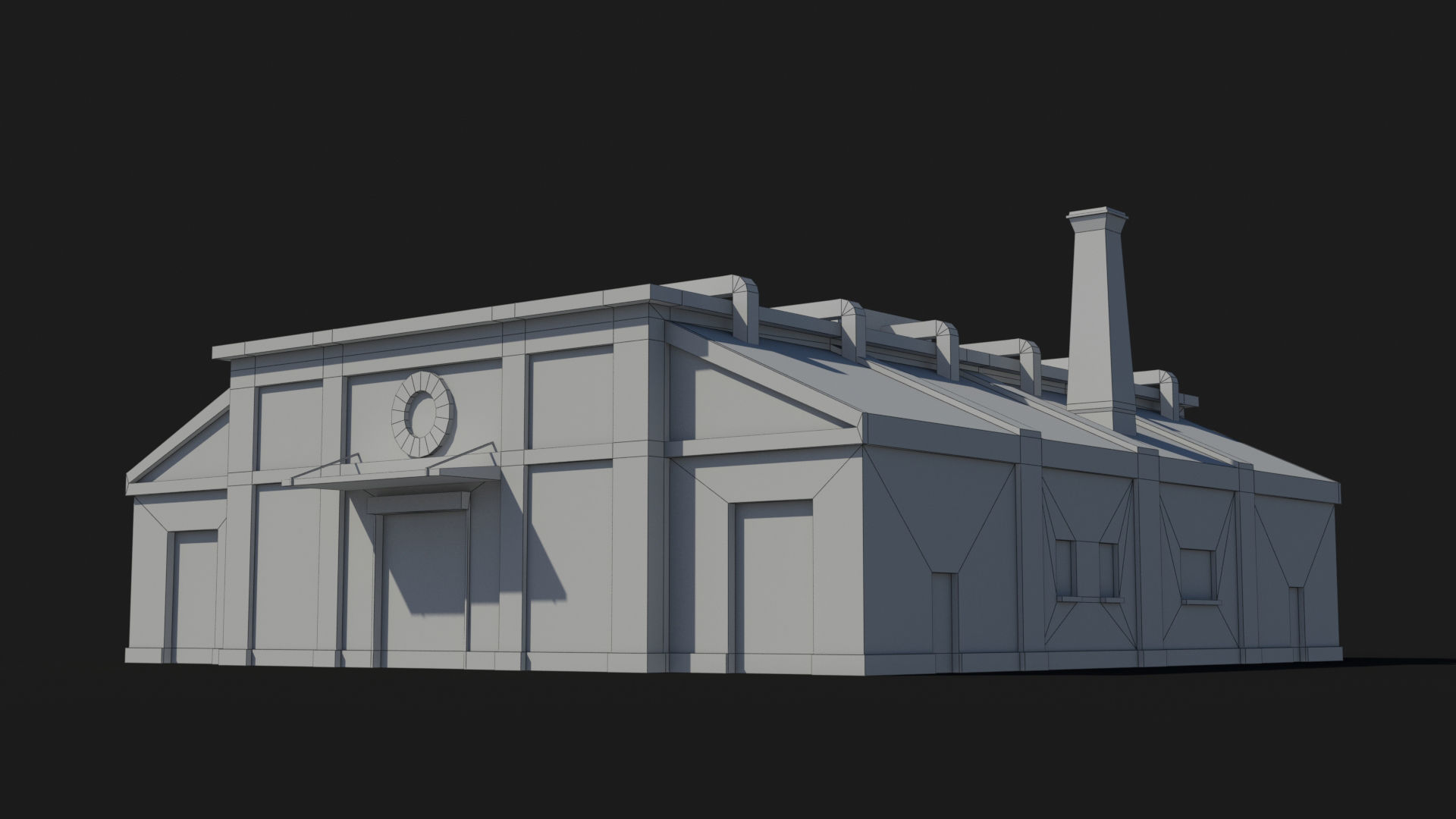 Factory xx21 Low-poly 3D model_7