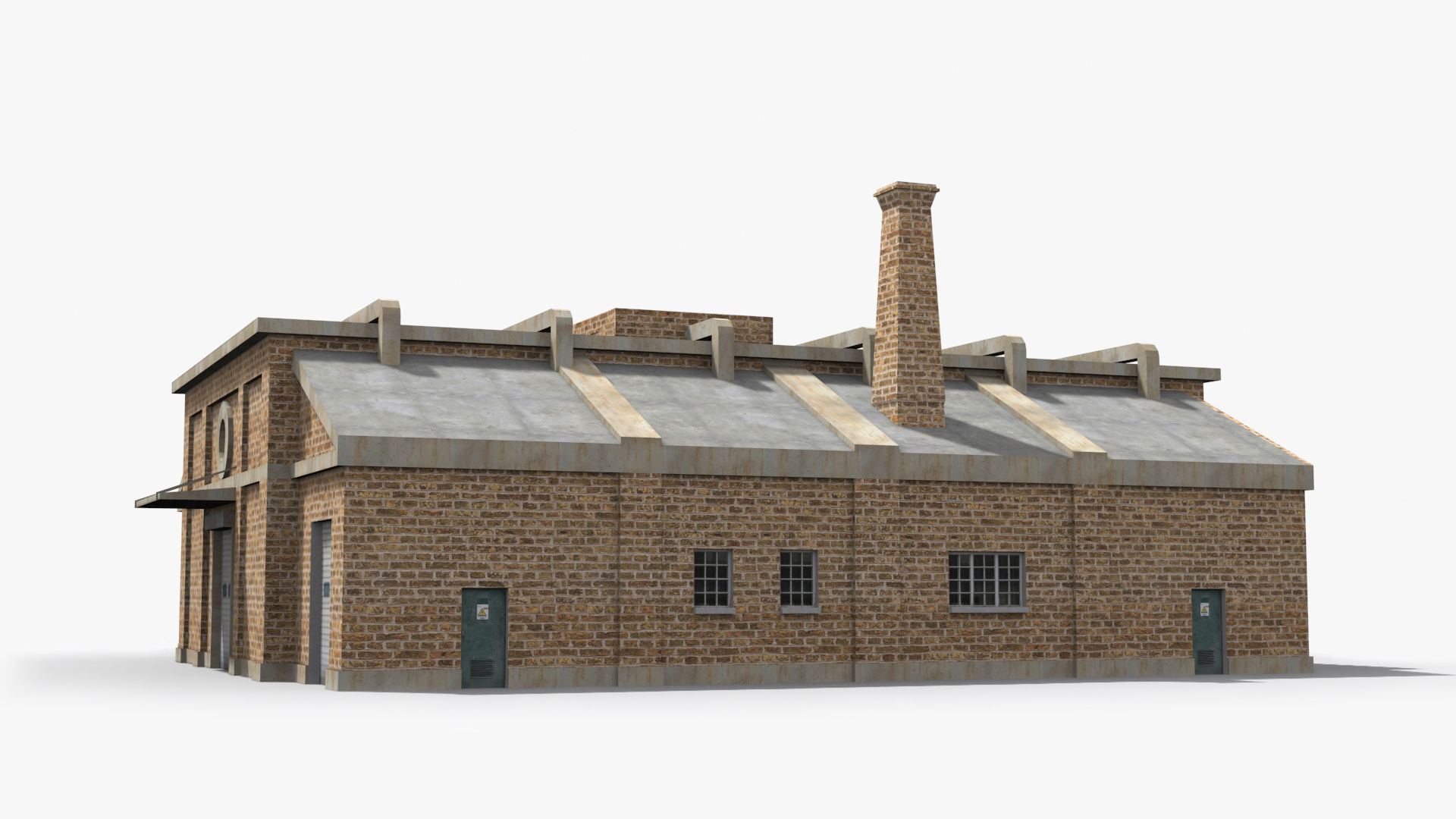 Factory xx21 Low-poly 3D model_4