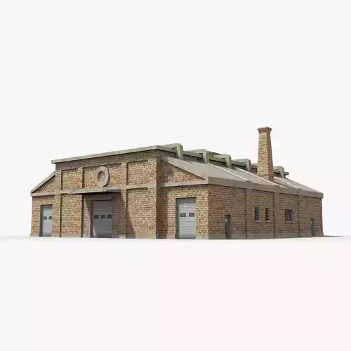 Factory xx21 Low-poly 3D model