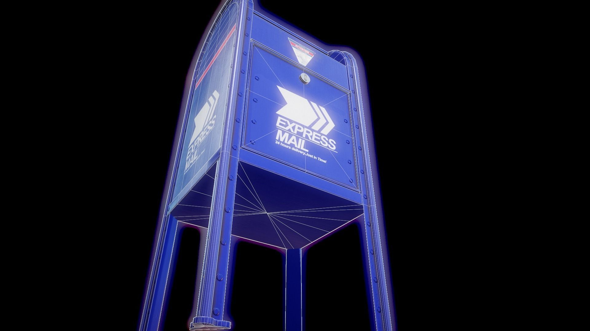 Street Mailbox - Tutorial Included Low-poly 3D model_13