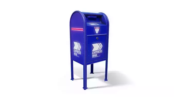 Street Mailbox - Tutorial Included Low-poly 3D model