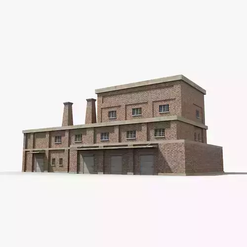 Factory xx22 Low-poly 3D model