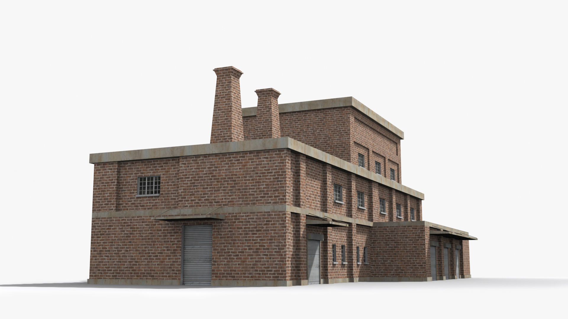 Factory xx22 Low-poly 3D model_3