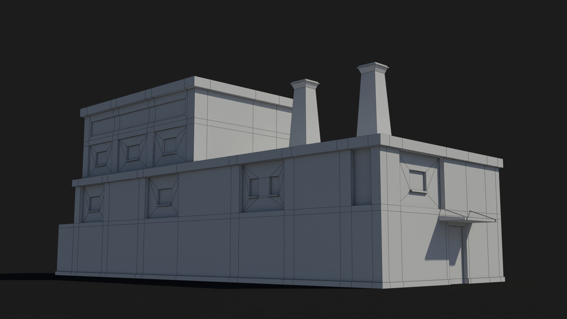 Factory xx22 Low-poly 3D model_10