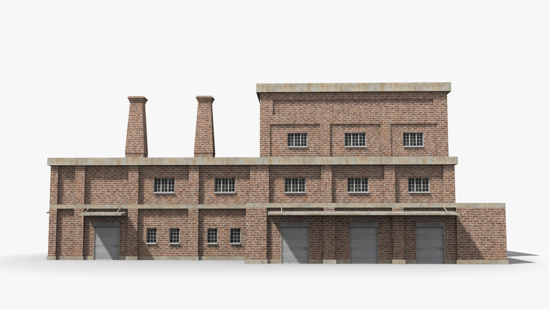 Factory xx22 Low-poly 3D model_1