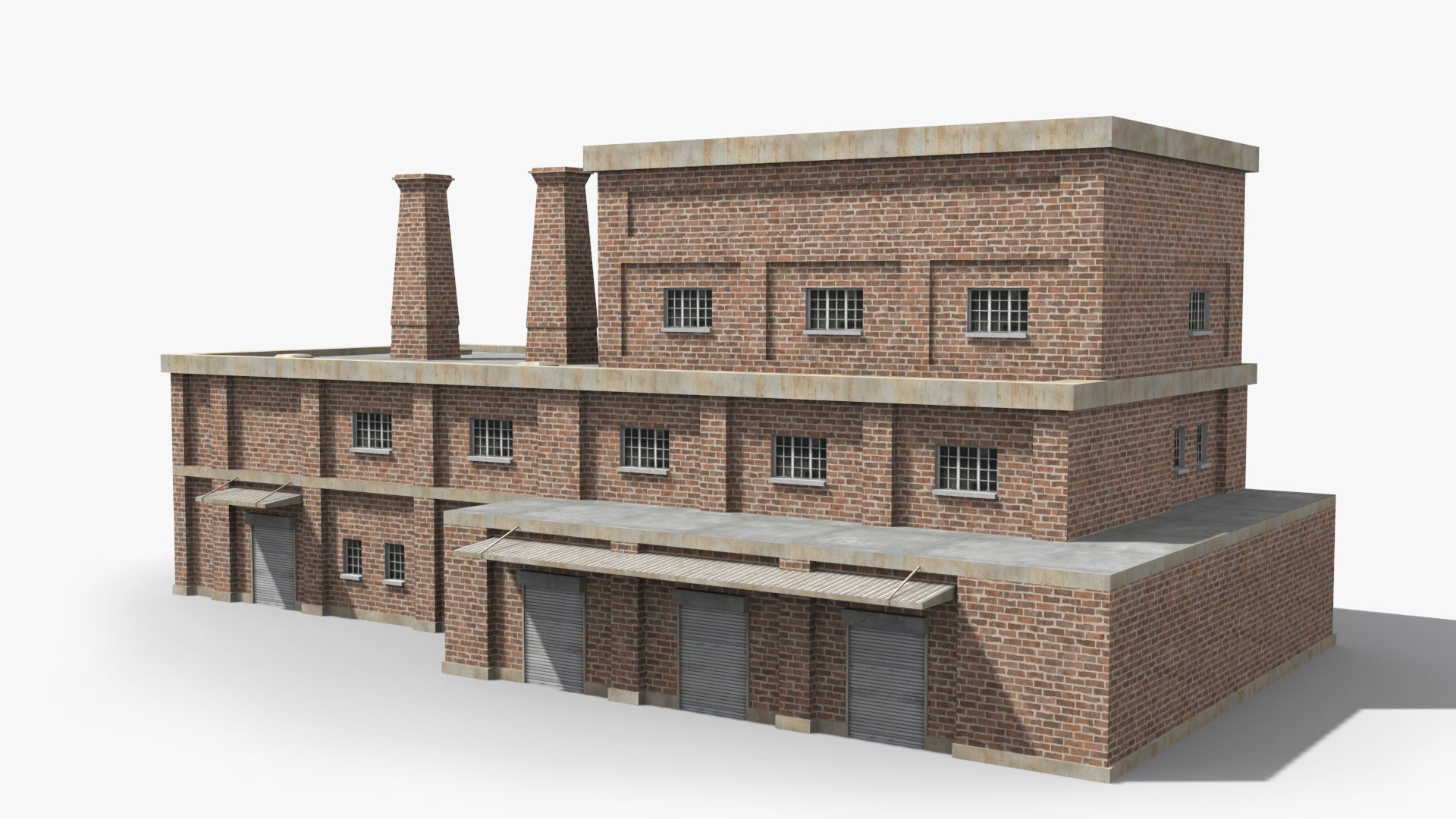 Factory xx22 Low-poly 3D model_5