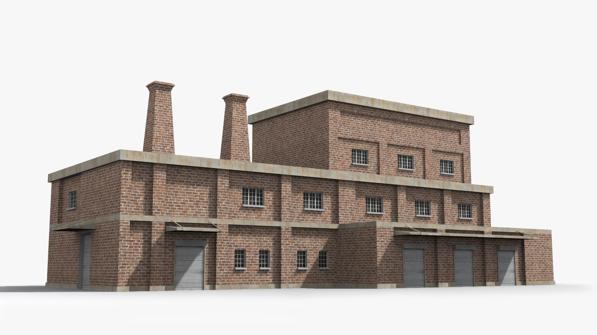 Factory xx22 Low-poly 3D model_2