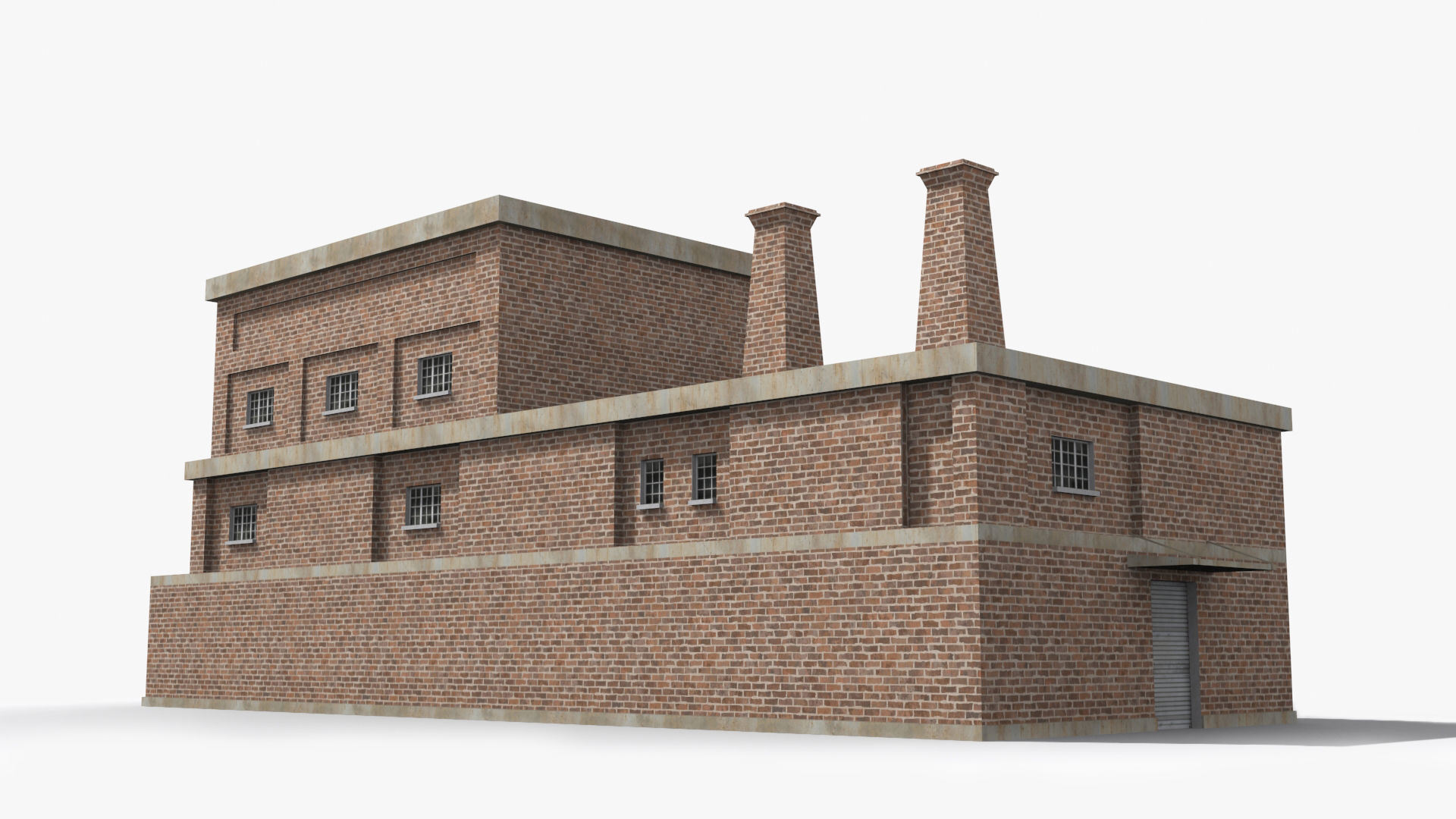 Factory xx22 Low-poly 3D model_4