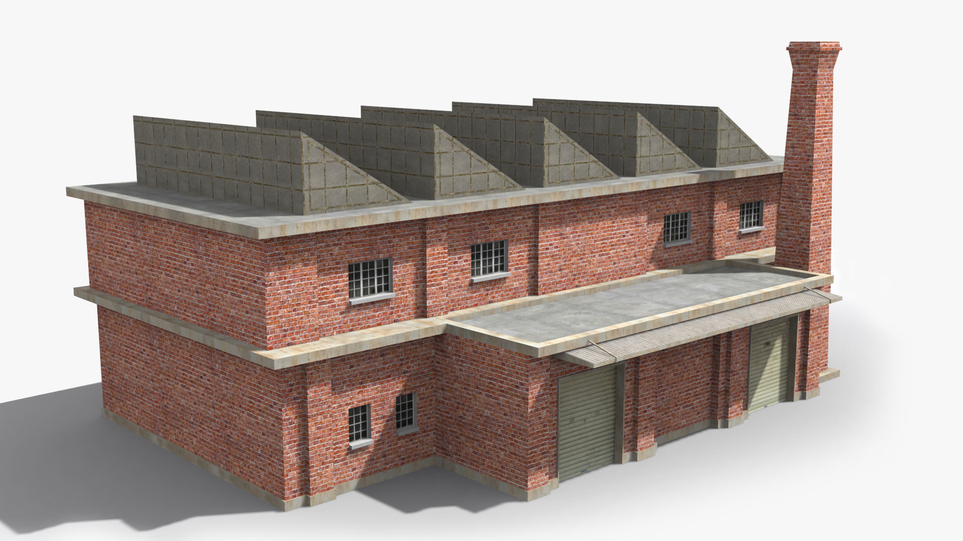 Factory xx23 Low-poly 3D model_4