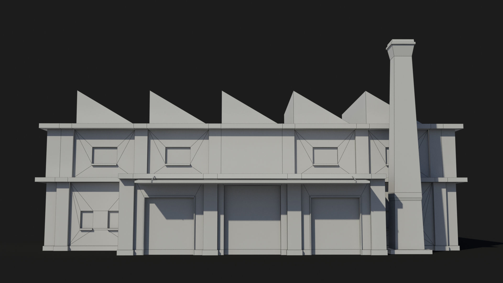 Factory xx23 Low-poly 3D model_6