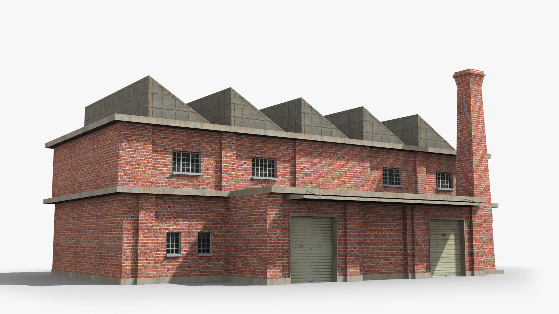 Factory xx23 Low-poly 3D model_2