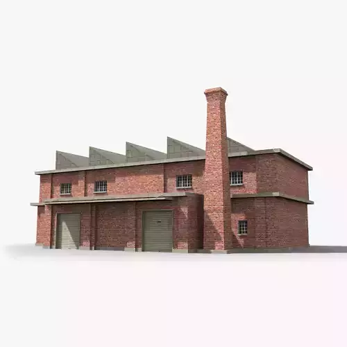 Factory xx23 Low-poly 3D model