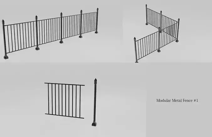 modular metal fence no1