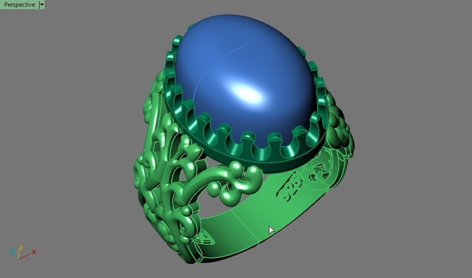 flora ring 3D print model_10