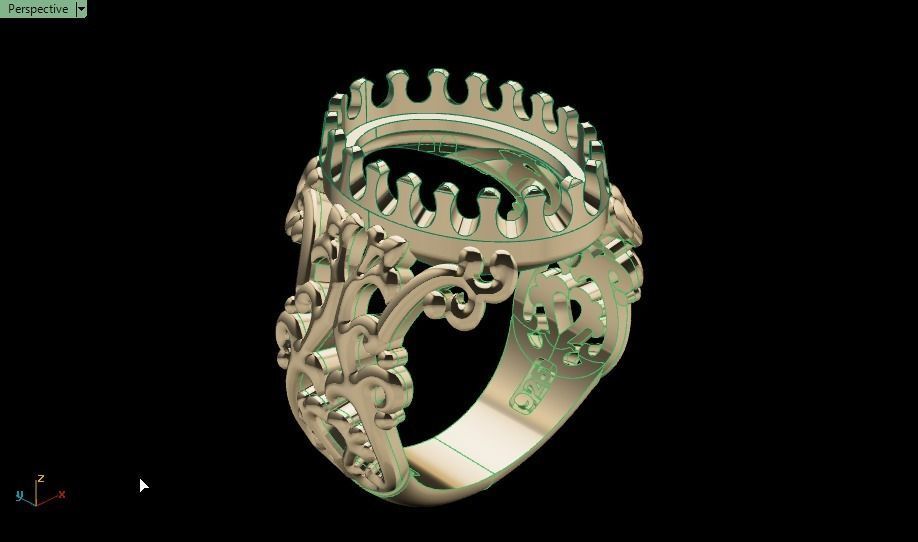 flora ring 3D print model_4