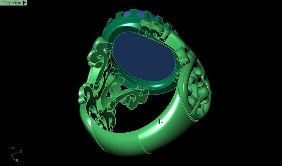 flora ring 3D print model_11
