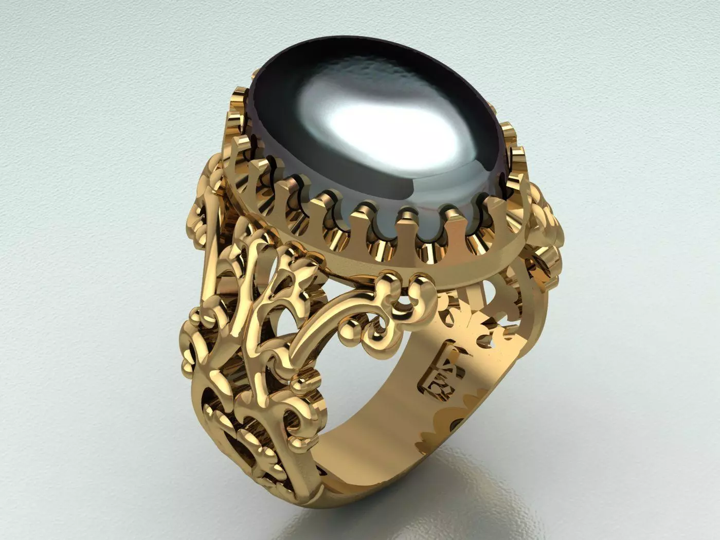 flora ring 3D print model_0
