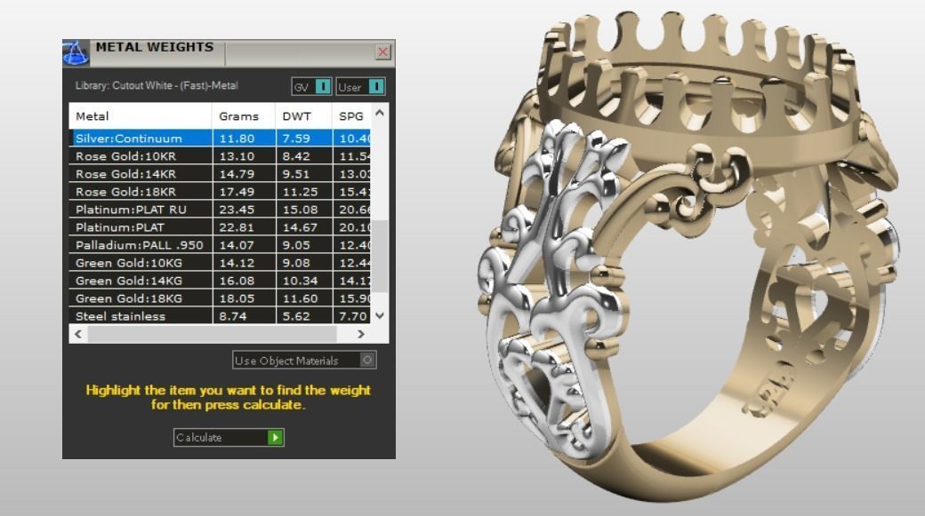 flora ring 3D print model_6