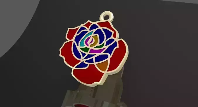 necklace rose