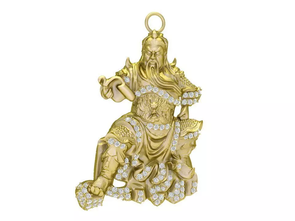 Guan Yu Pendant 3029 3D print model_0