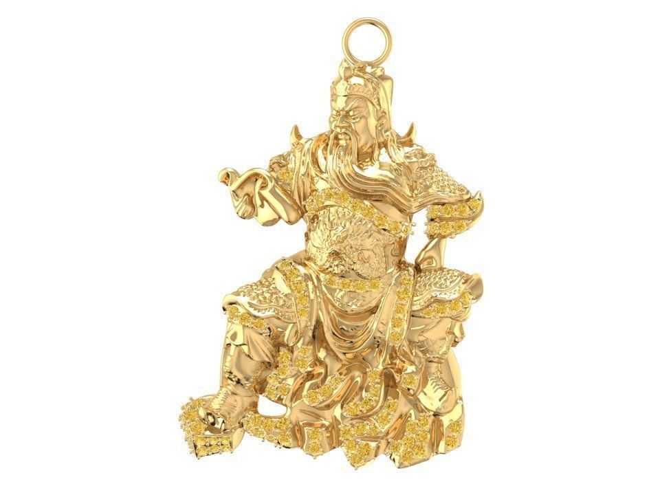 Guan Yu Pendant 3029 3D print model_5
