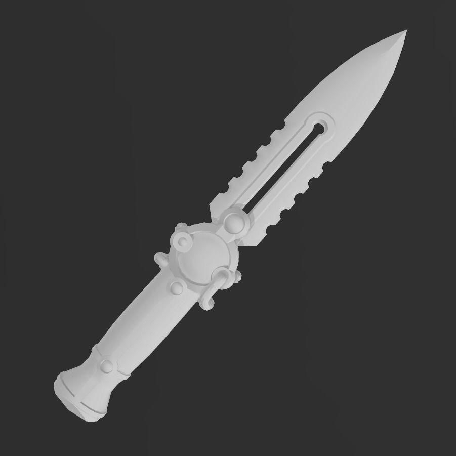 MAGEPUNK MELEE KNIFE 3D print model_1