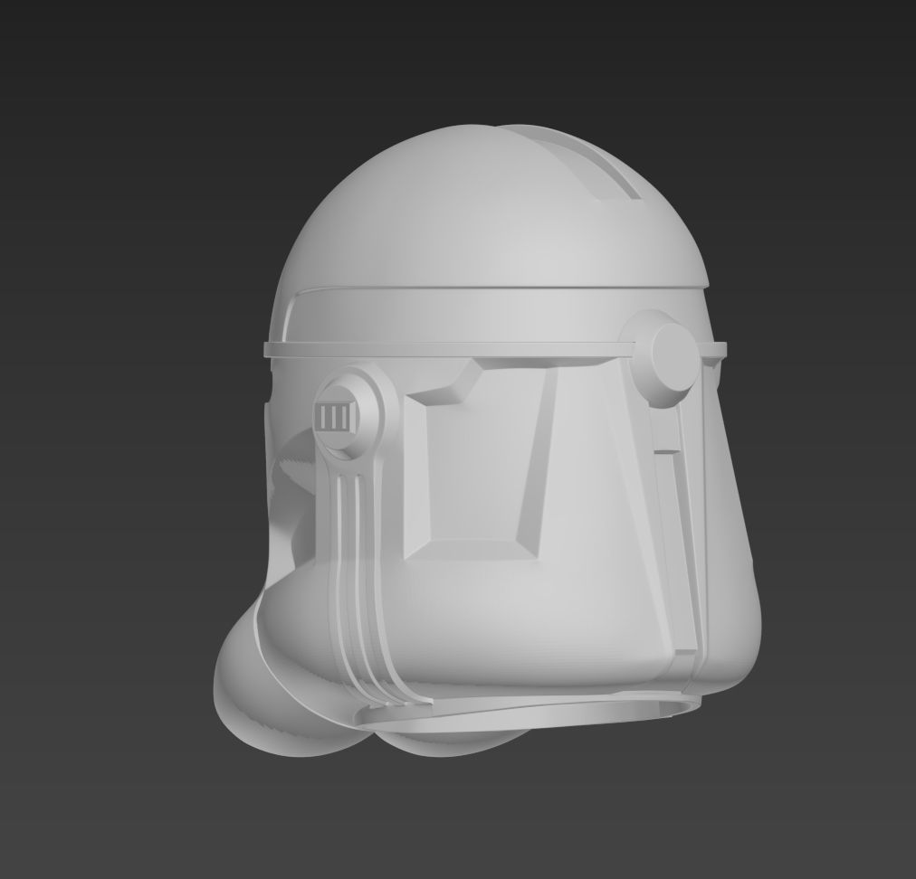 Star War Clone Trooper Flametrooper Helmet  3D print model_3