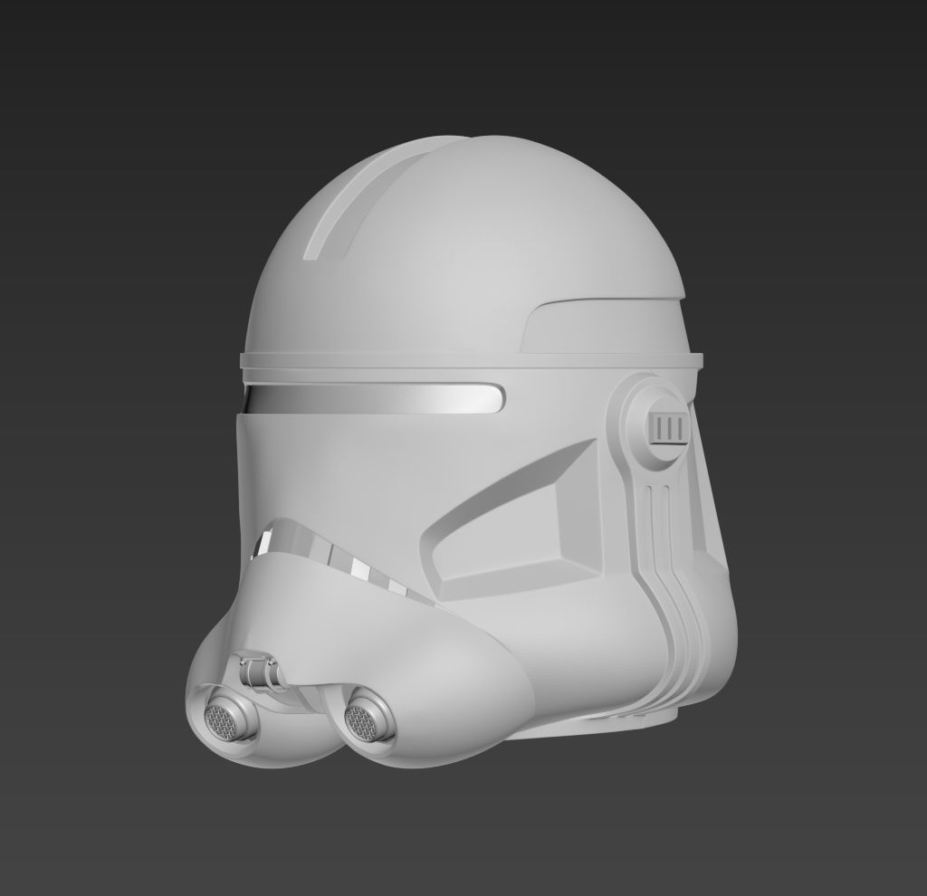 Star War Clone Trooper Flametrooper Helmet  3D print model_1