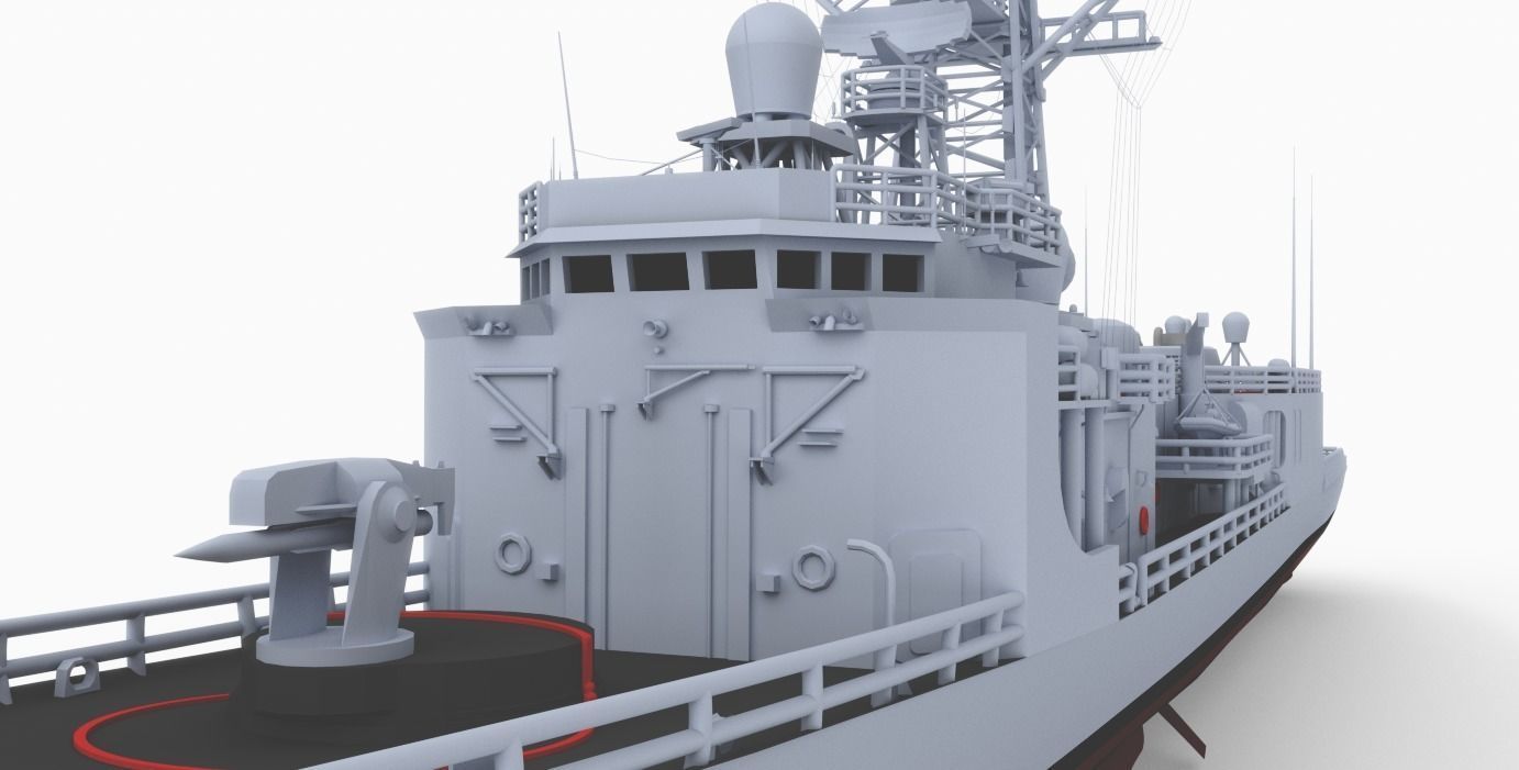 MODERNIZED LEGENDARY EX US OLIVER HAZARD PERRY CLASS FRIGATE 3D print model_10