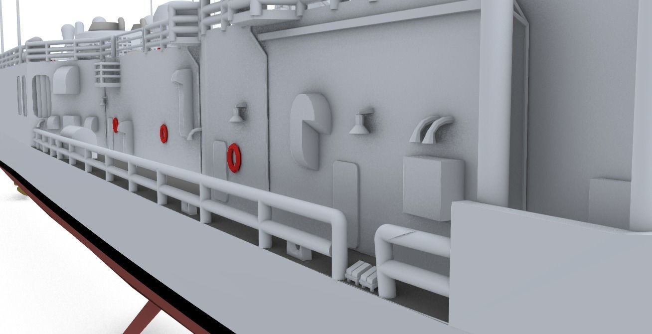 MODERNIZED LEGENDARY EX US OLIVER HAZARD PERRY CLASS FRIGATE 3D print model_7