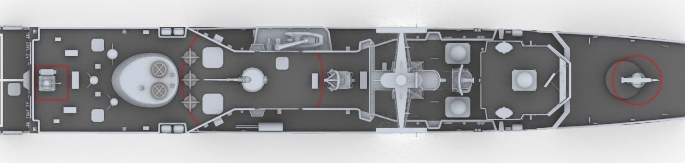 MODERNIZED LEGENDARY EX US OLIVER HAZARD PERRY CLASS FRIGATE 3D print model_4